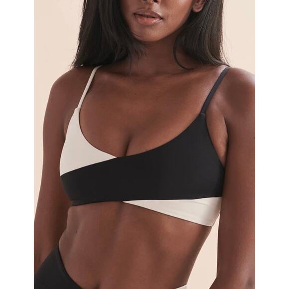 L Space Domino Bralette High Tide Bikini Top XS NWT - Picture 1 of 3